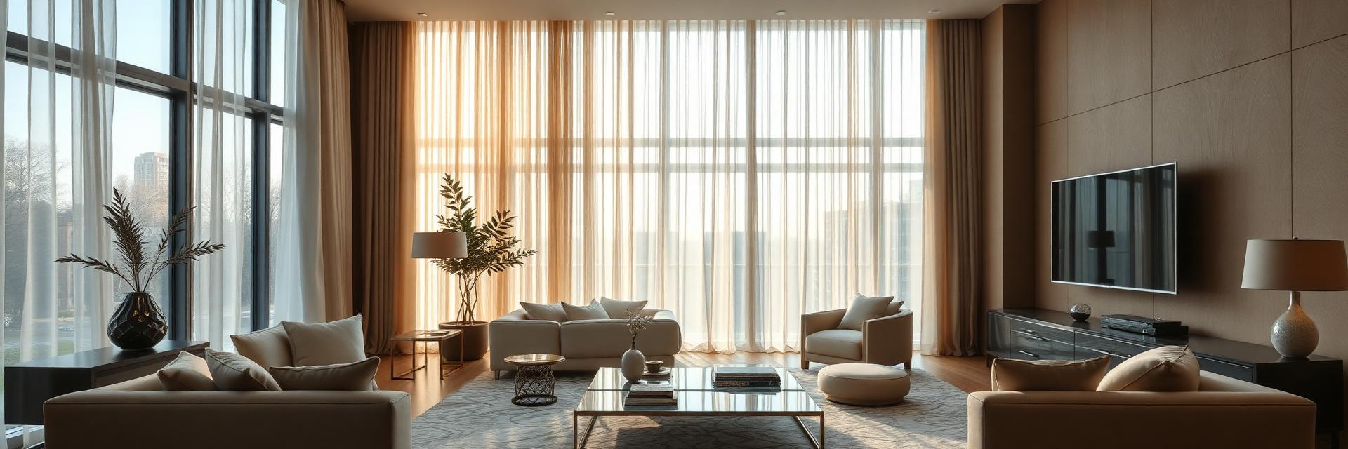 Luxury interior with natural light